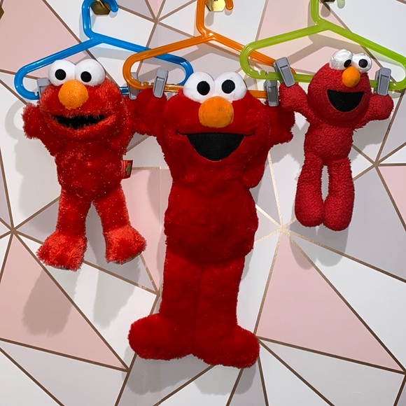 3 Sesame Street Elmo Stuffed Dolls - Picture 1 of 6